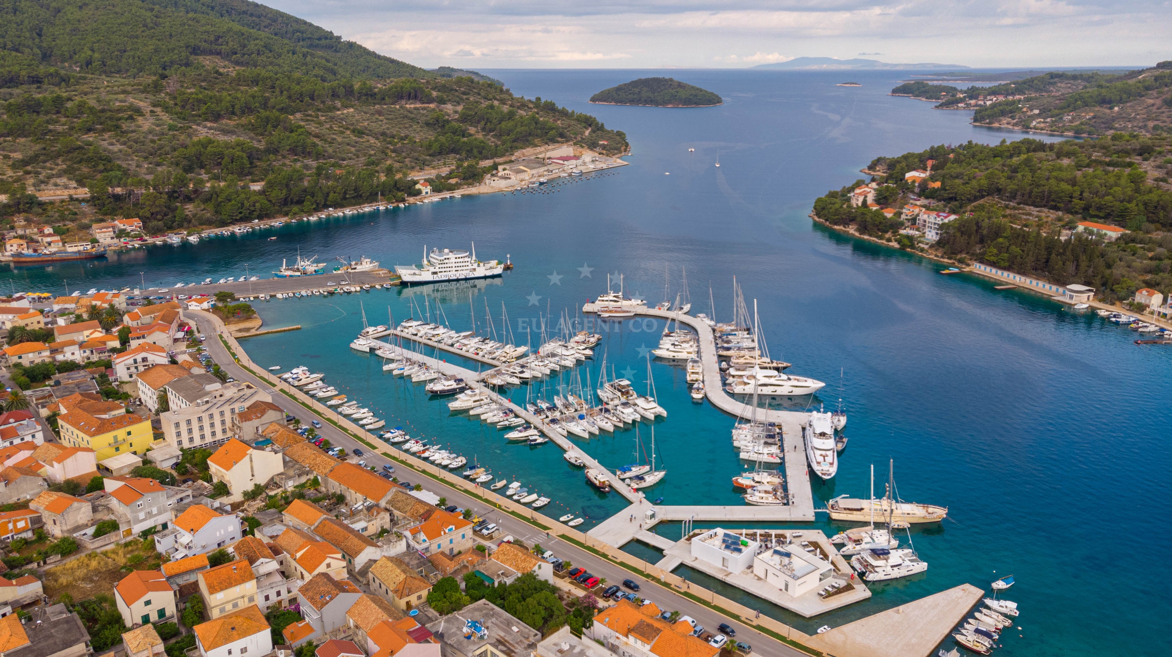 Berths at Marina Korkyra, Vela Luka