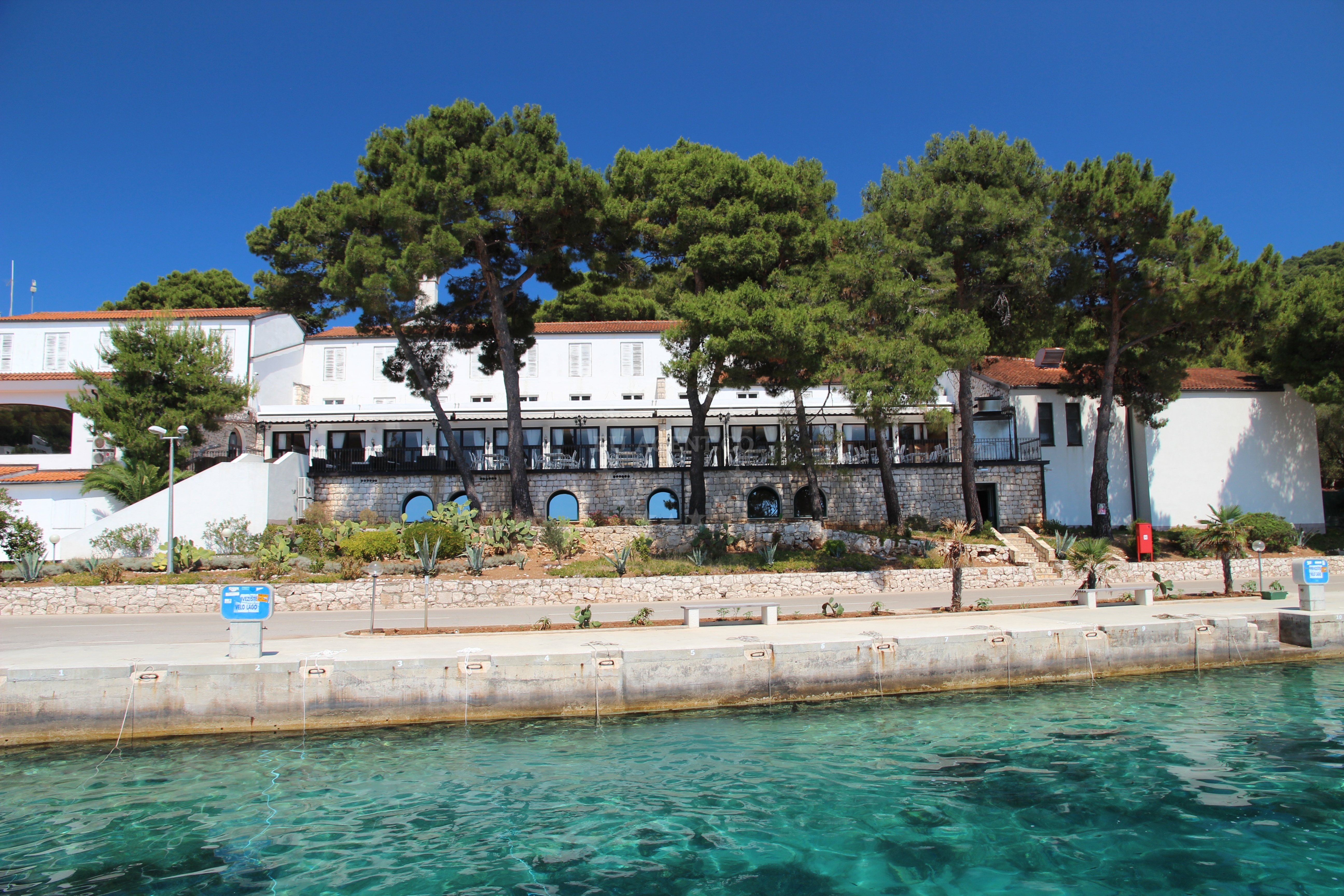 Hotel Solitudo overlooking Marina Solitudo, Lastovo