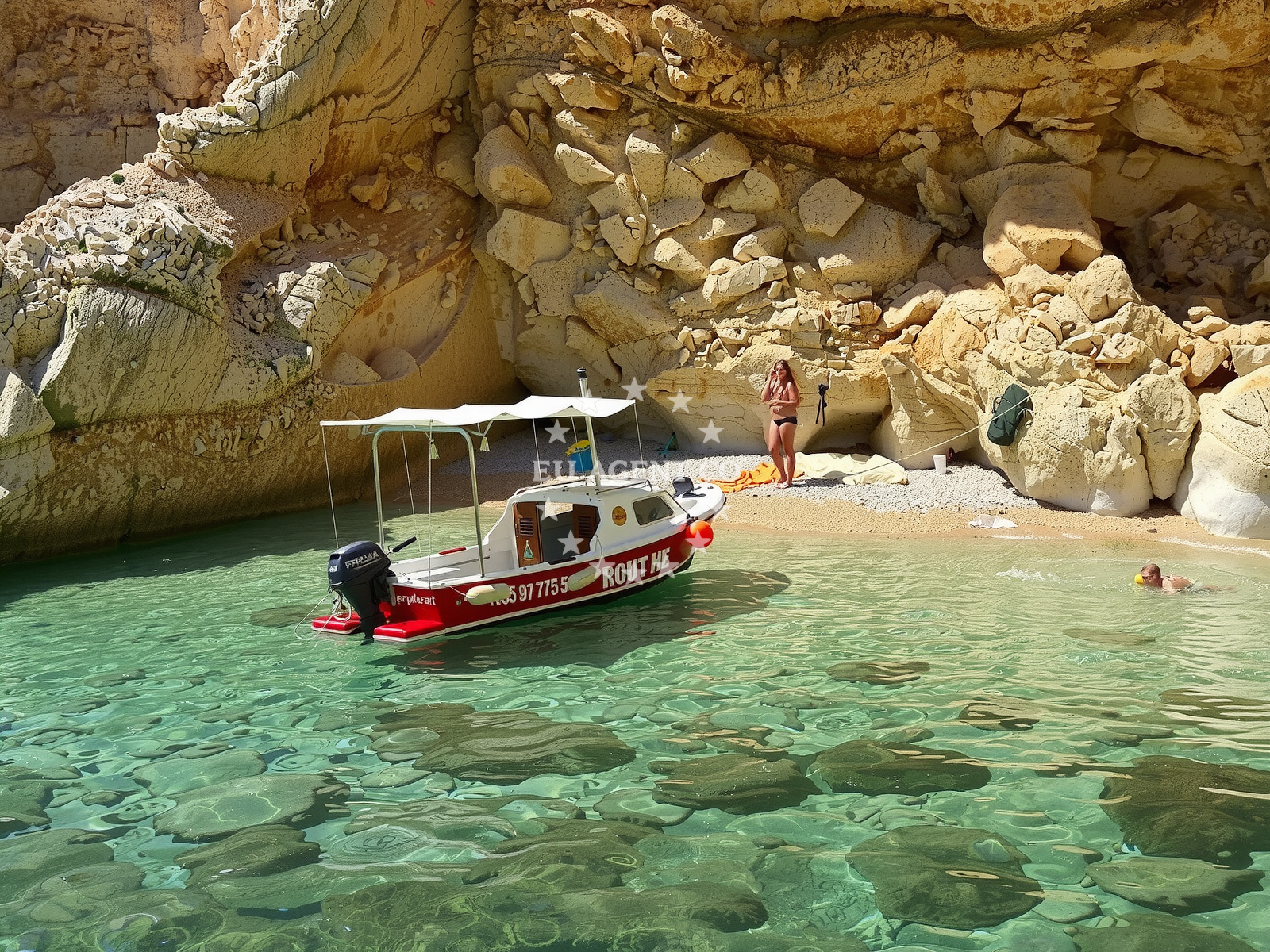 Approach and location view of Restoran "Kod Jakse" restaurant in Restaurant on the island Biševo, Central Dalmatia, Croatia photo 3