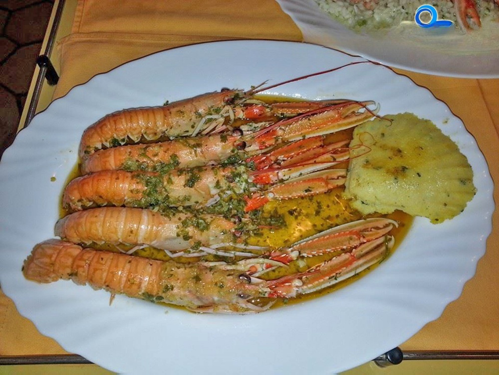 Fontana Restaurant's waterfront terrace with sunset views over Brač