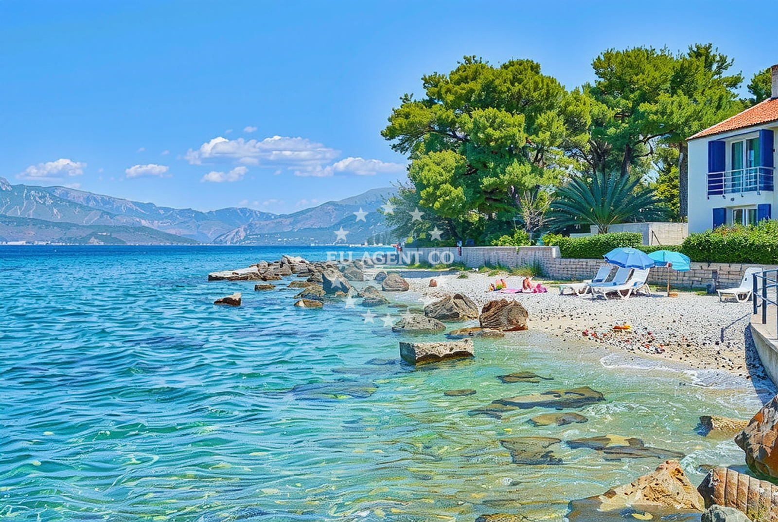 Supetar Beach near Neven Restaurant, Brač, Croatia