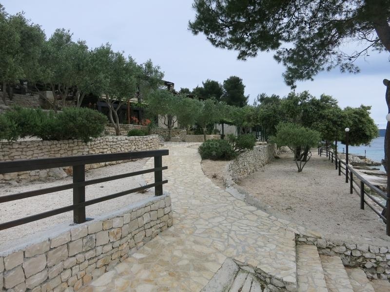 Konoba Duga Diango restaurant exterior with Adriatic Sea view