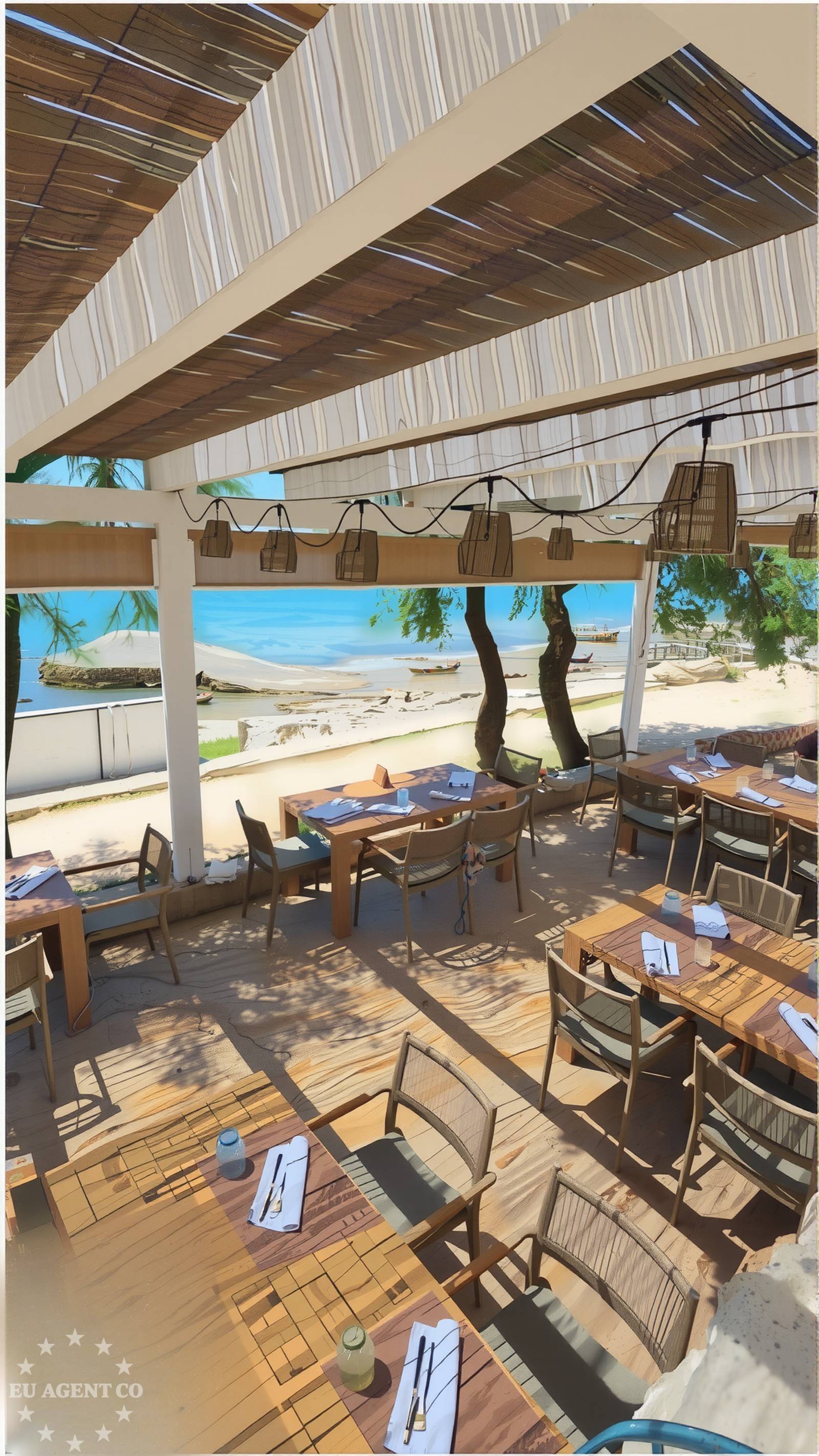 Restaurant on Drvenik Mali Island overlooking the Adriatic Sea
