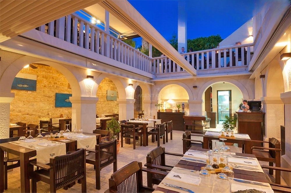 Passarola Restaurant in Hvar, Croatia with historic stone walls