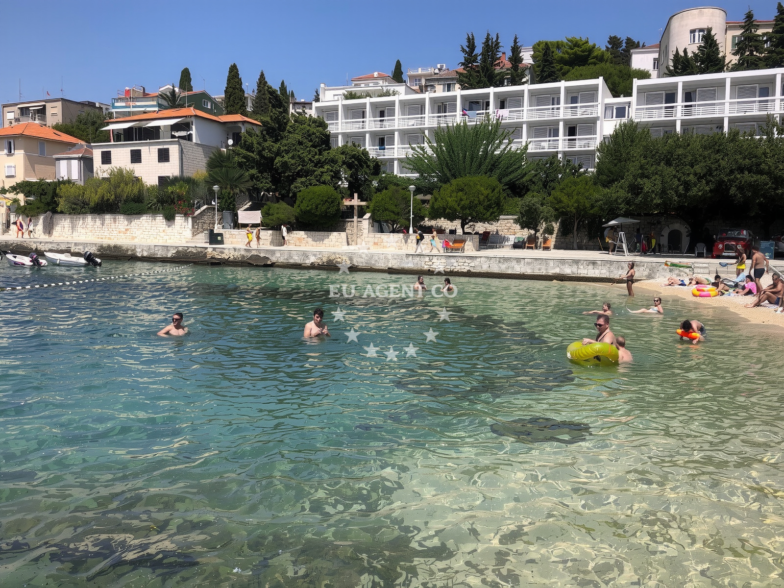 Coastal view from Zlatna Skoljka Restaurant, Hvar
