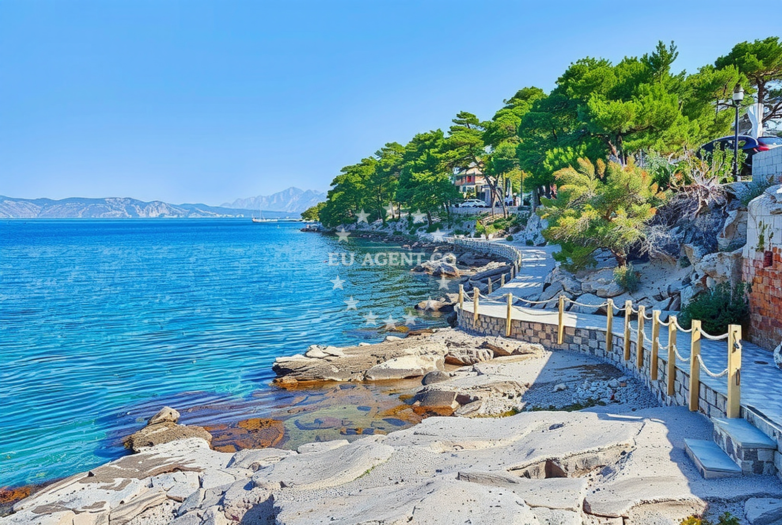 Restaurant in Jelsa, Hvar, overlooking the Adriatic Sea