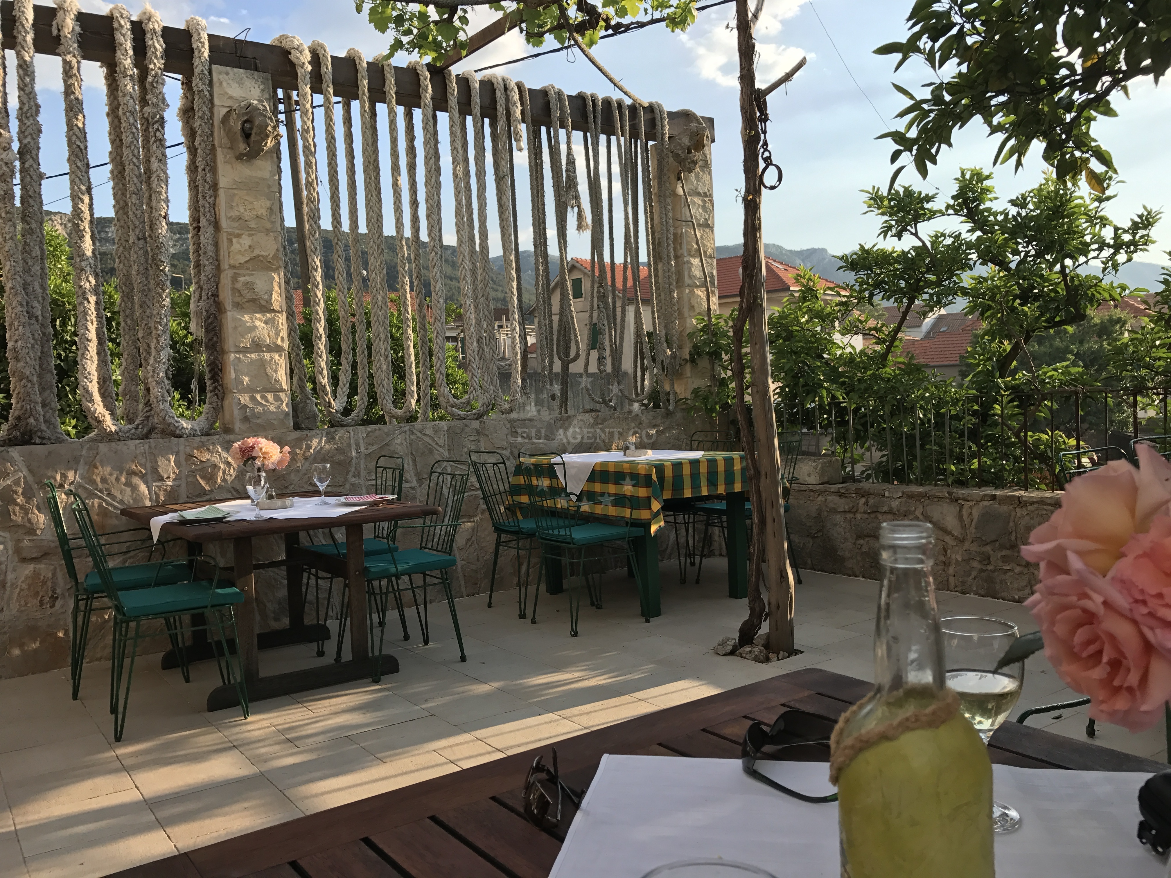 Harbor view from Tavern Turan in Jelsa, Hvar