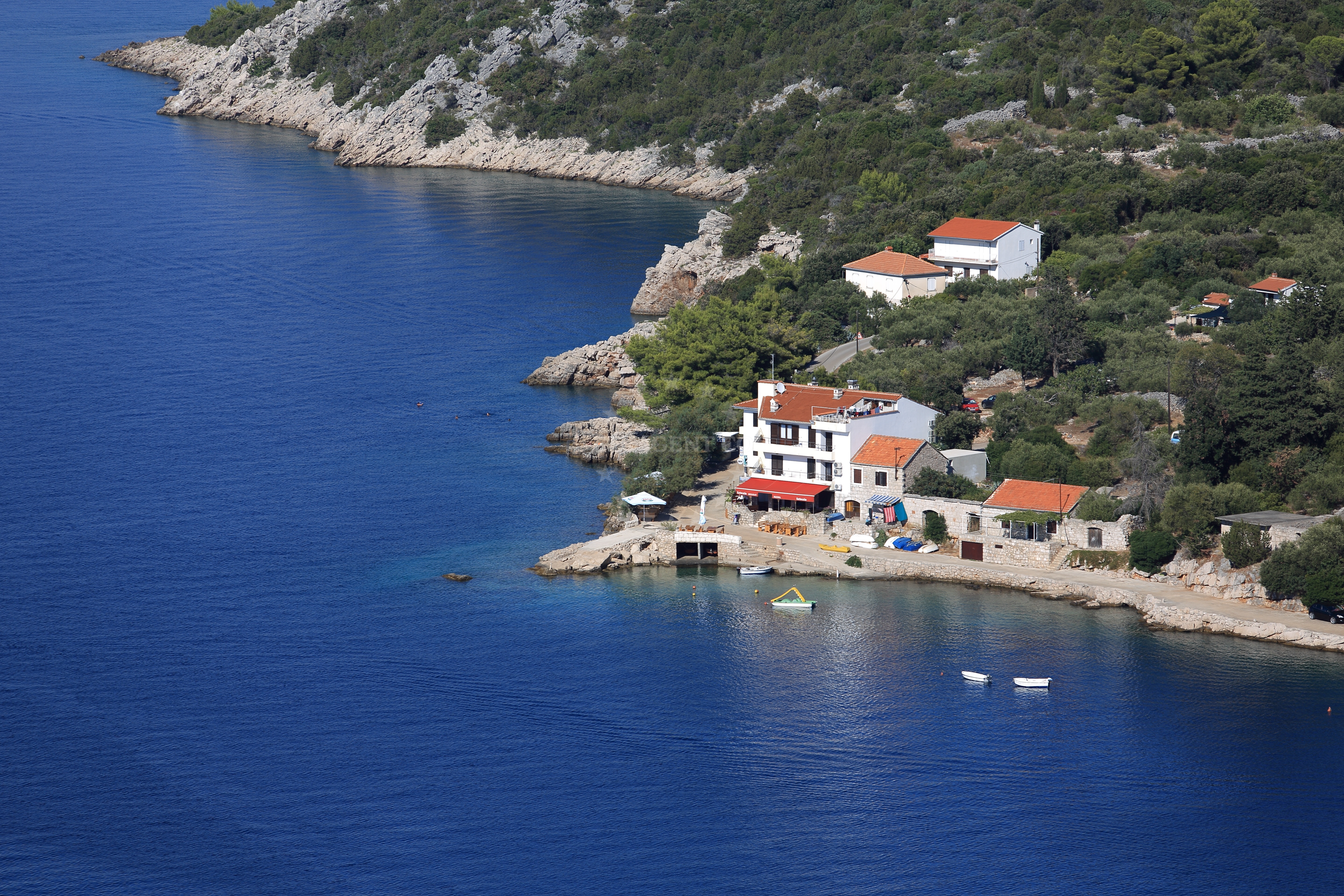Croatian coastal landscape near Restaurant Timun