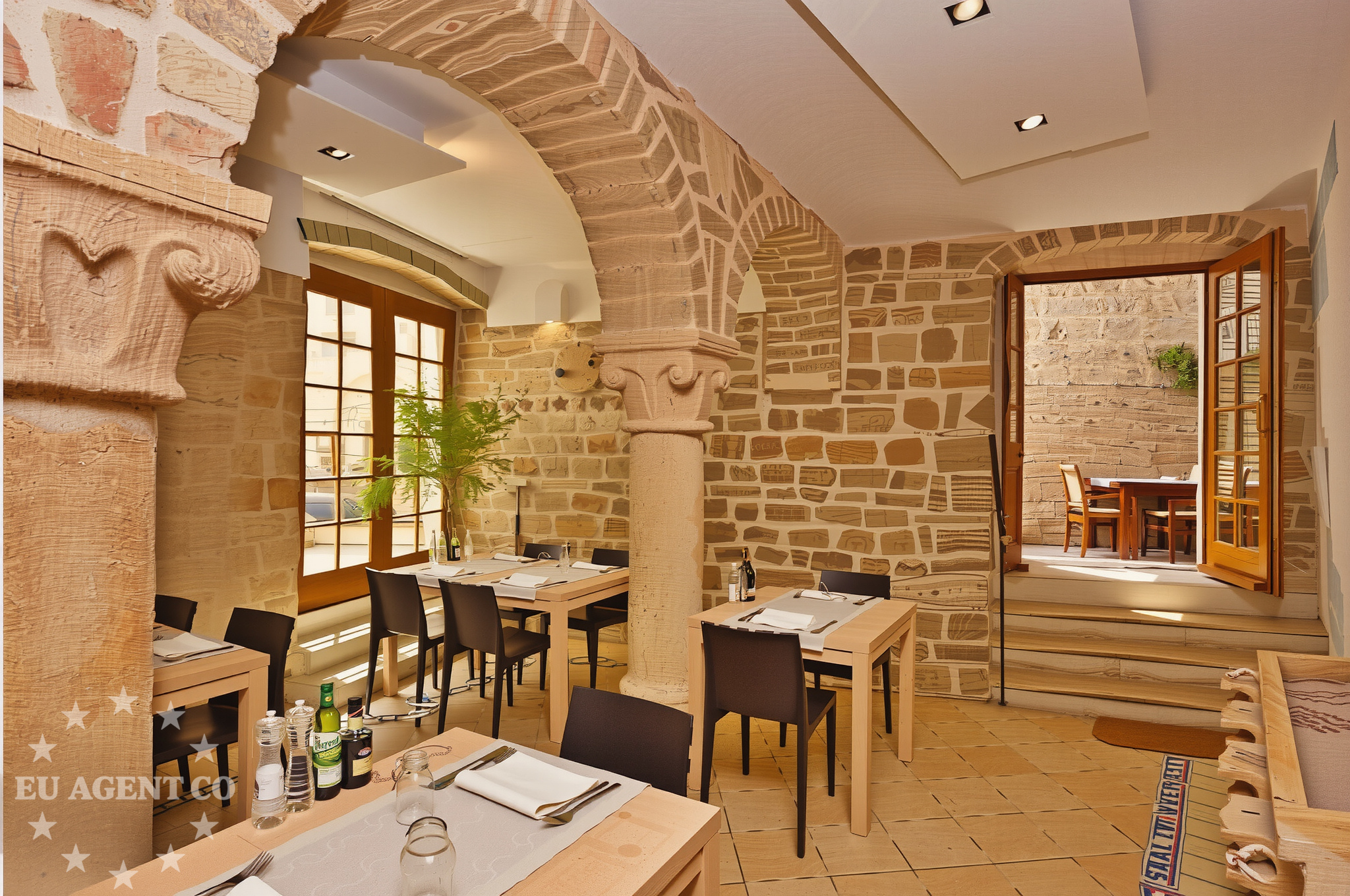 Restaurant in Hvar with coastal views of the Adriatic Sea