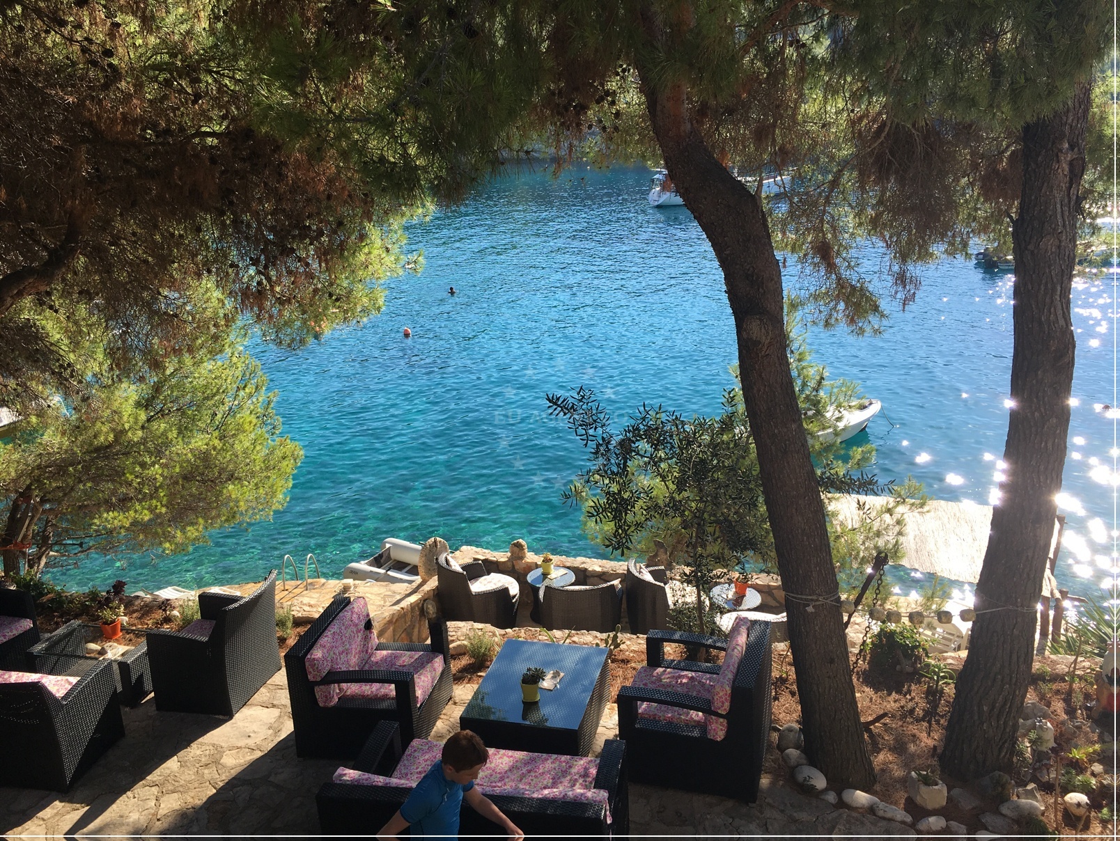 Coastal view near Restoran Villa Jagodna restaurant in hvar, Croatia