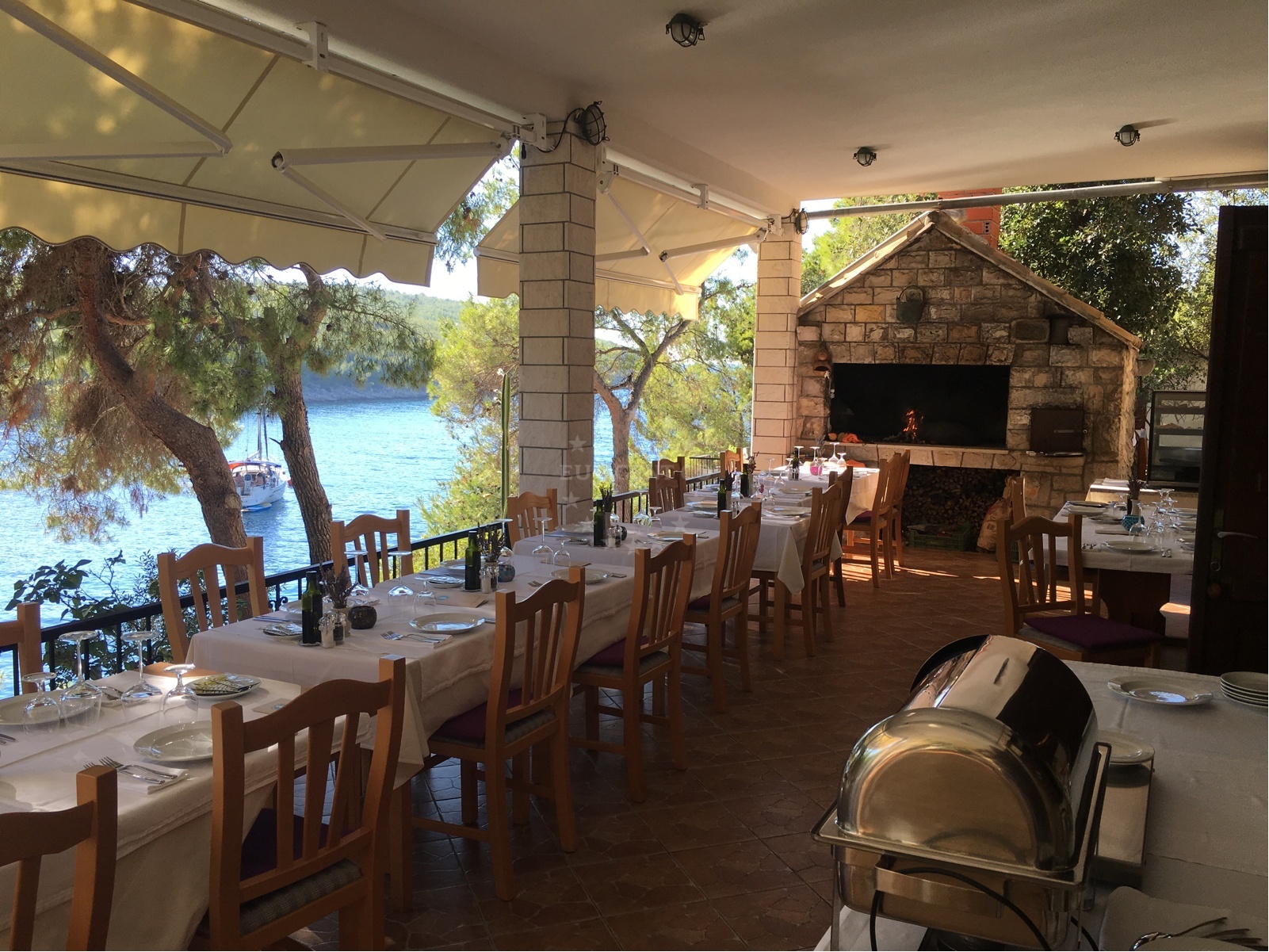 Coastal view near Restoran Villa Jagodna restaurant in hvar, Croatia