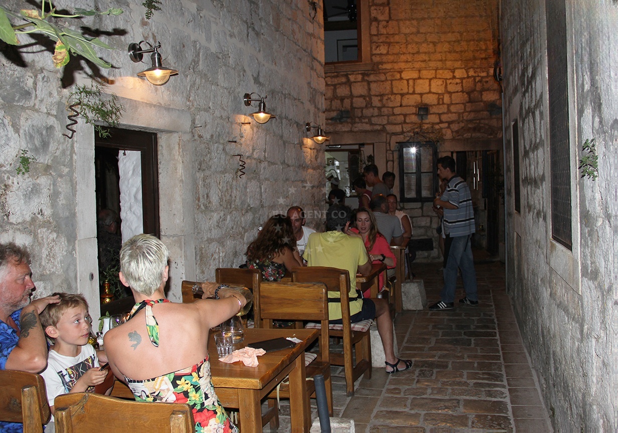 View from Antika Restaurant overlooking the Adriatic Sea