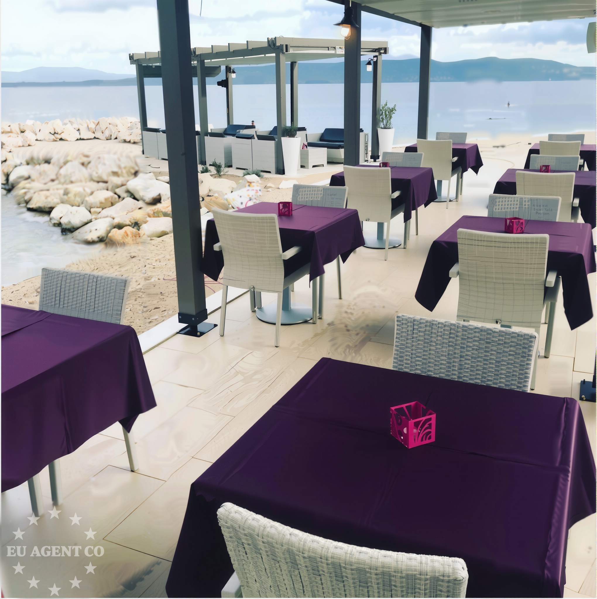 Restaurant in Igrane, Central Dalmatia, overlooking the Adriatic Sea