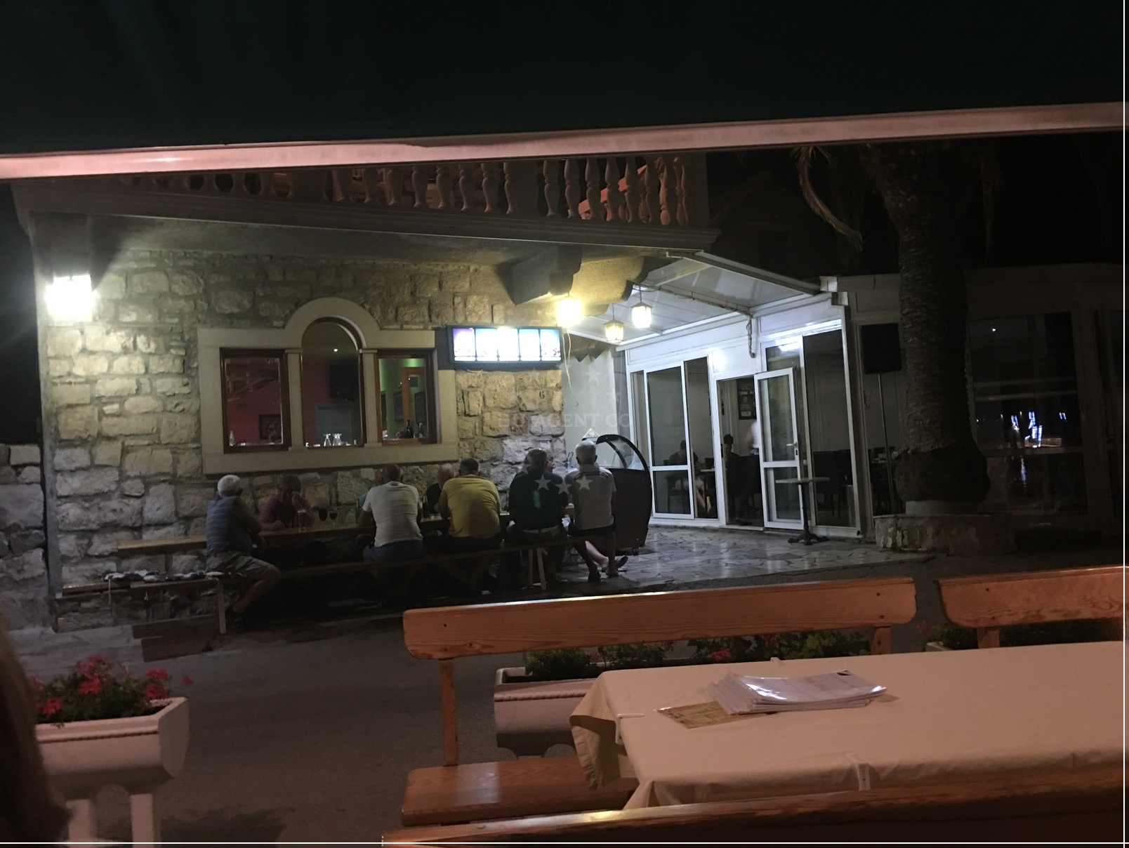 Pet Ferali Restaurant overlooking the Adriatic Sea in Marina, Central Dalmatia, Croatia