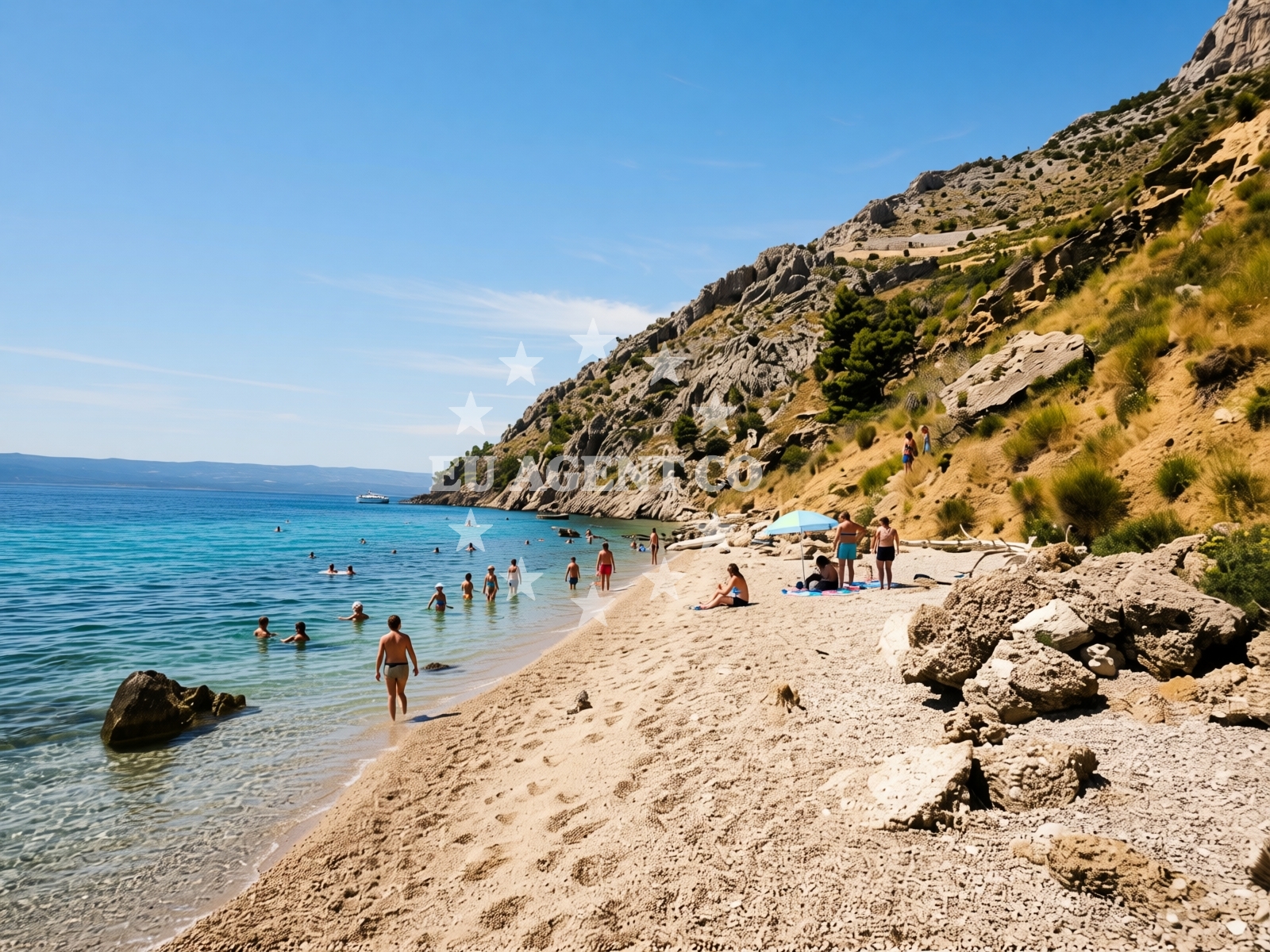 Restaurant in Pisak, Central Dalmatia, overlooking the Adriatic Sea