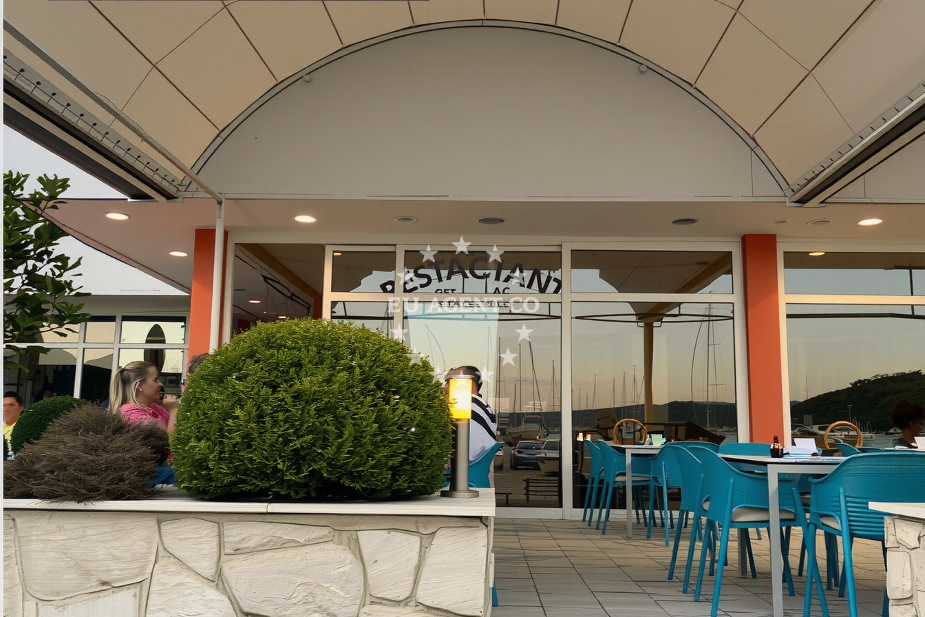 Croatian seafood restaurant with views of the Adriatic Sea