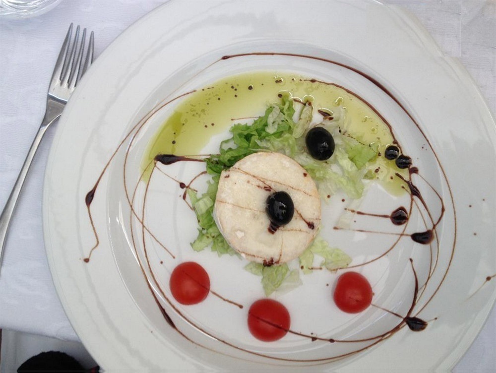 Mediteran Restaurant in Primosten, Croatia with a view of the Adriatic Sea