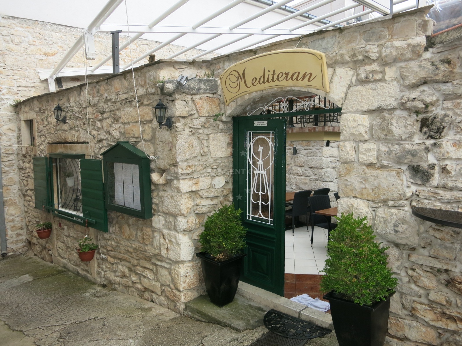 Traditional Croatian dishes served at Mediteran