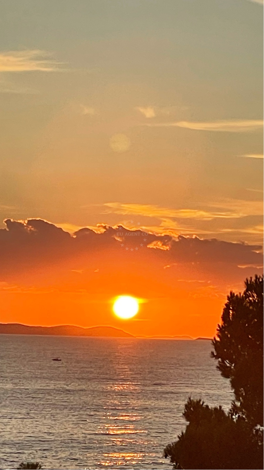 View of the Adriatic Sea from Panorama Restaurant in Primosten