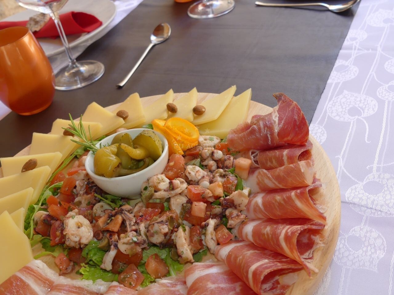 Restaurant Galija in Primosten, Central Dalmatia, overlooking the Adriatic Sea