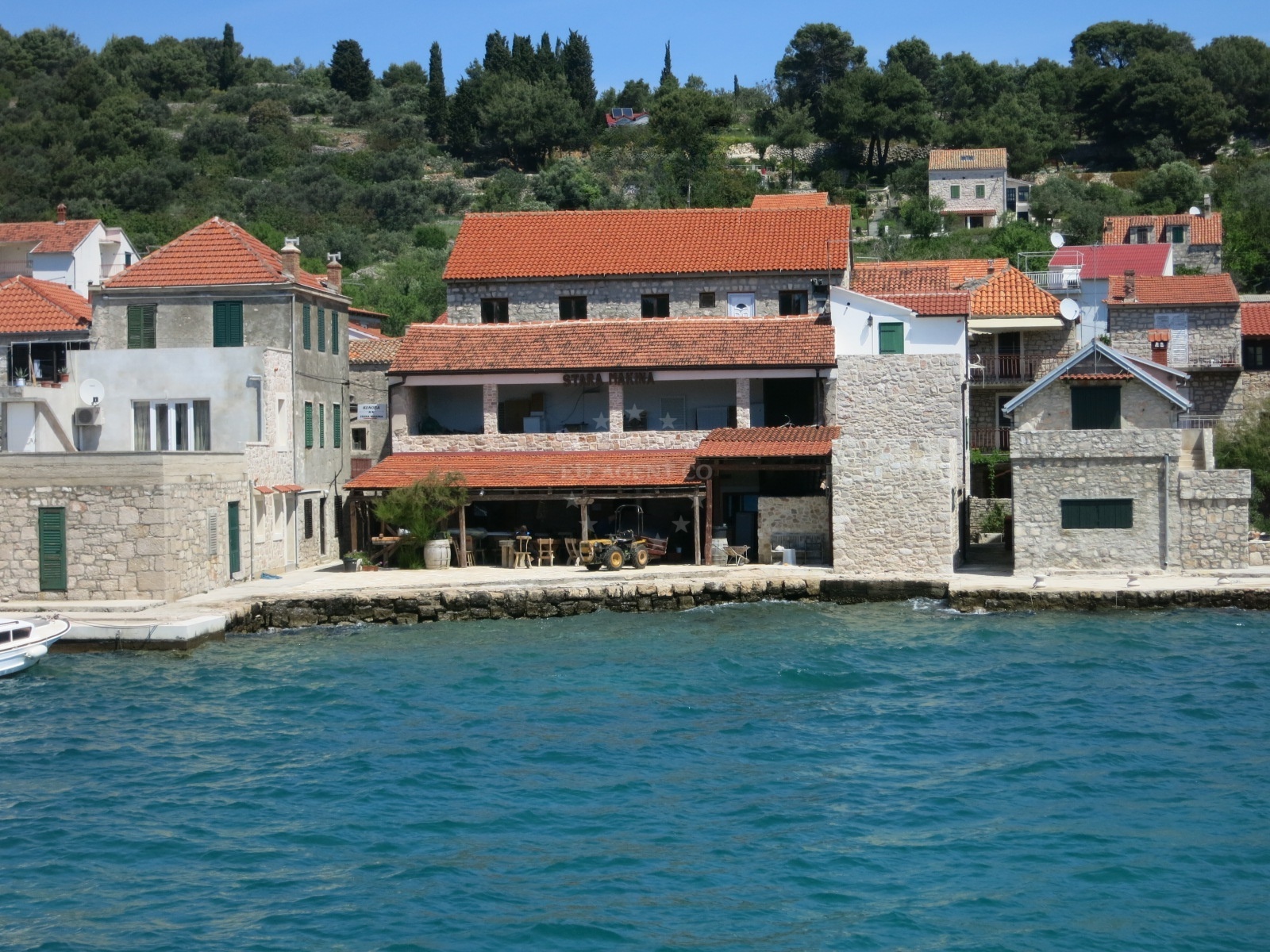 Traditional Croatian cuisine at Konoba Makina in Prvic, Central Dalmatia