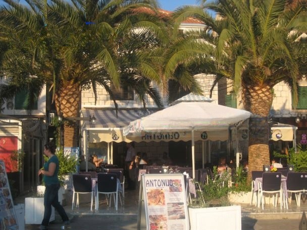 Antonijo Restaurant in Rogoznica, Central Dalmatia, Croatia with views of the Adriatic Sea