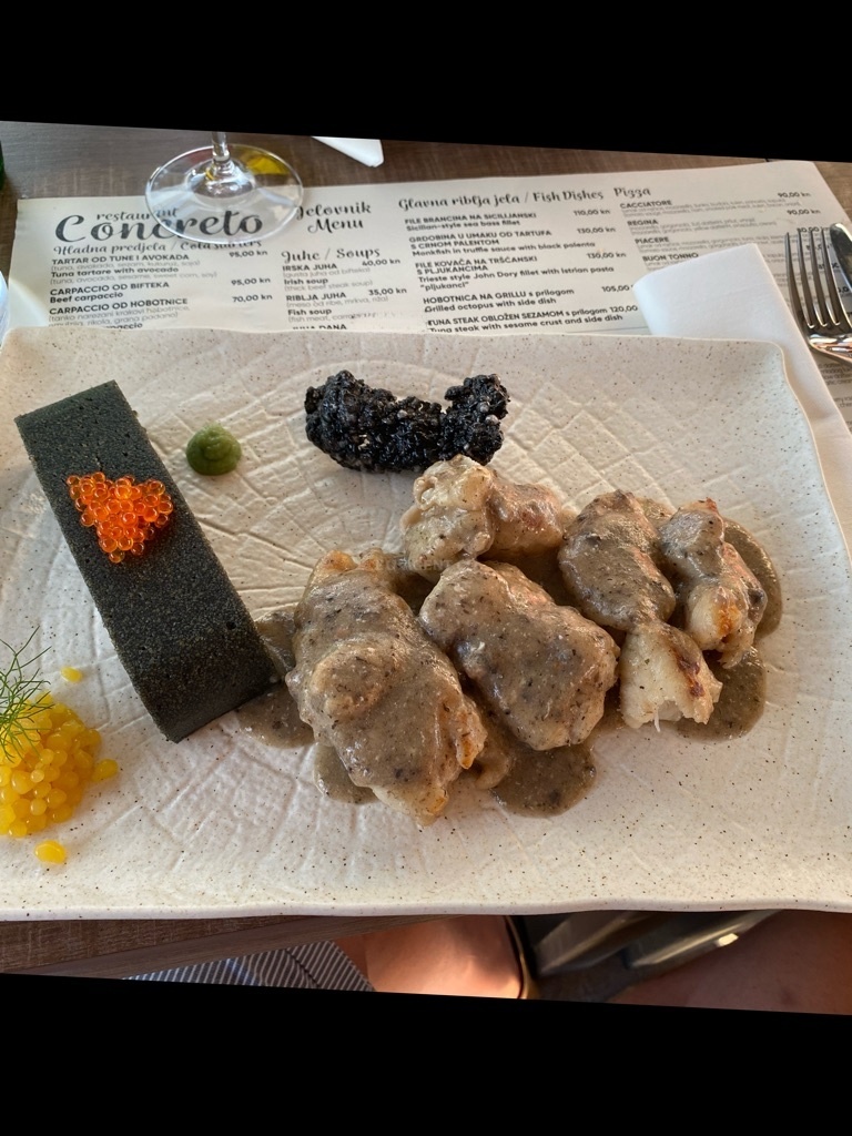 Restaurant Concretto in Šibenik, Croatia, with views of the Adriatic Sea