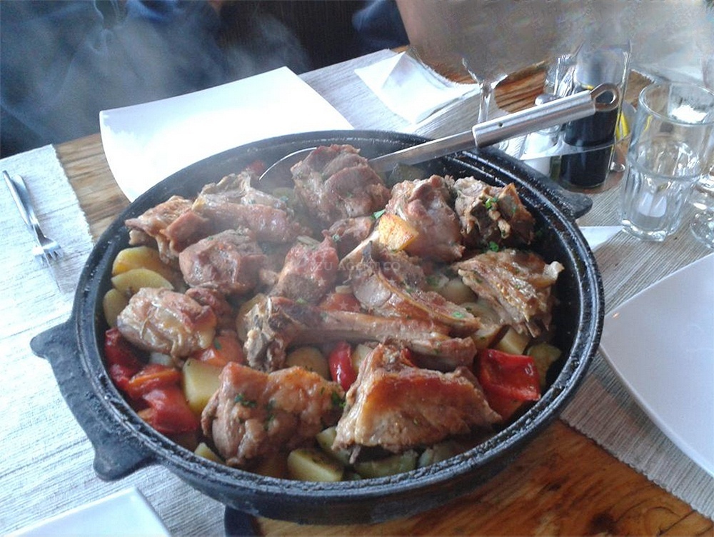Succulent steak dish served at Restaurant Sismis overlooking the Adriatic