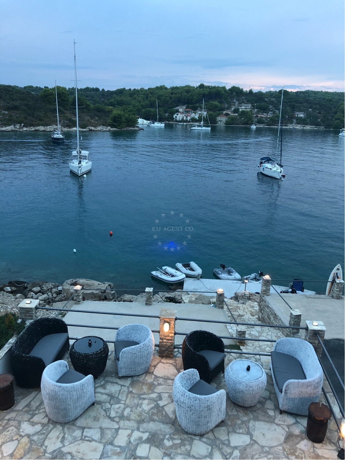 Sea view from Konoba Mareta dining area, Solta