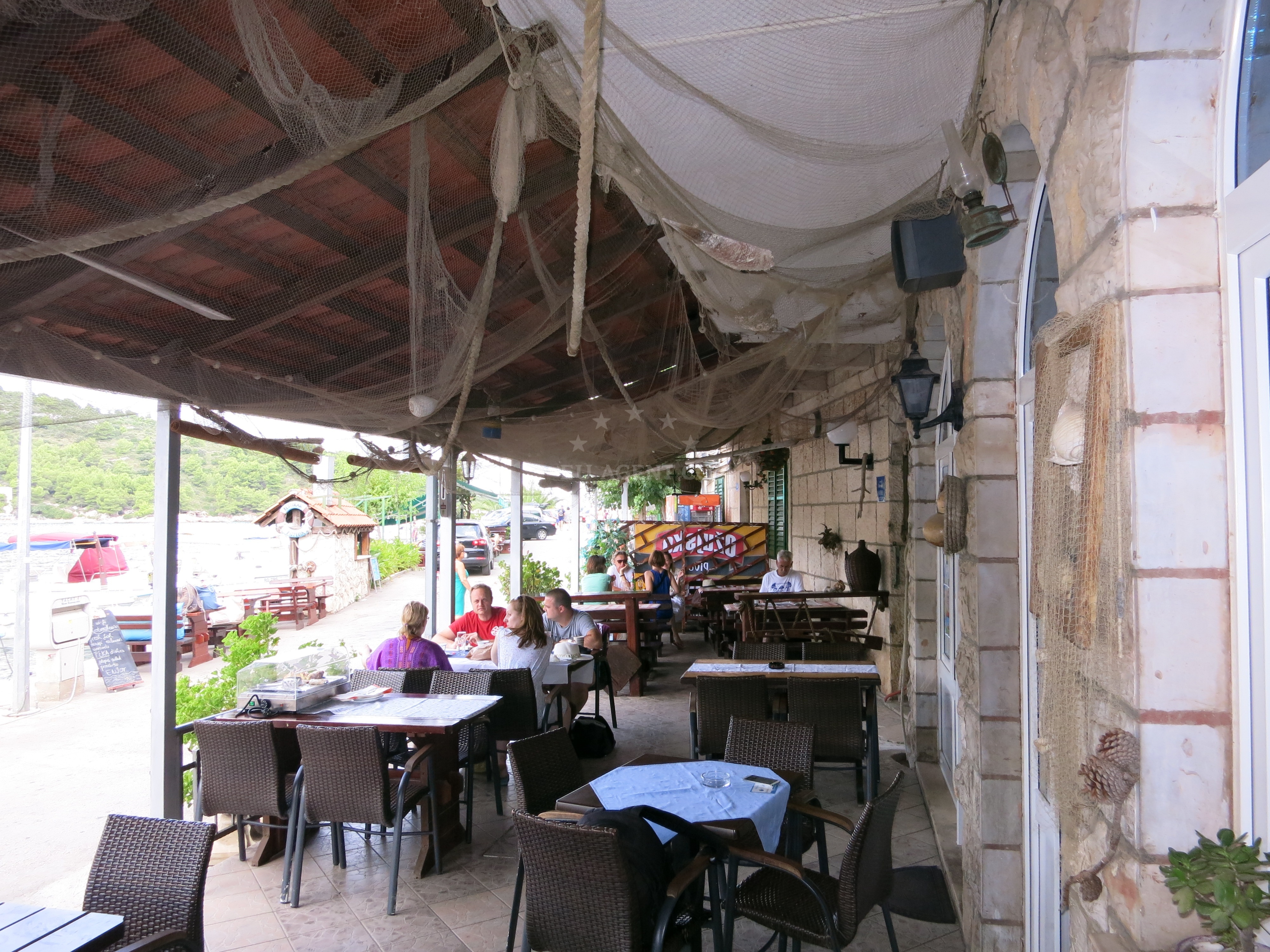 Fresh fish and homemade wine at Komin Restaurant
