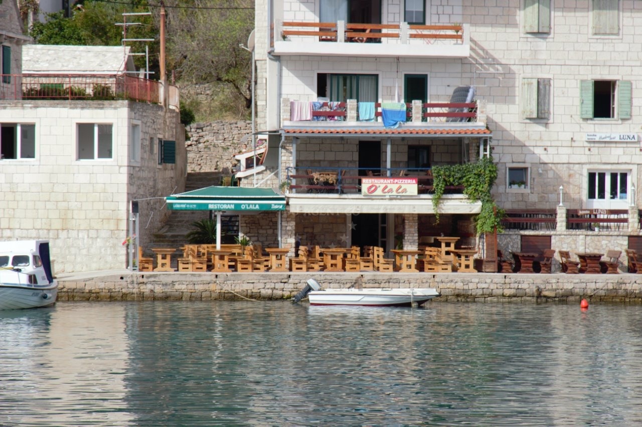 Restaurant interior with live music setup
