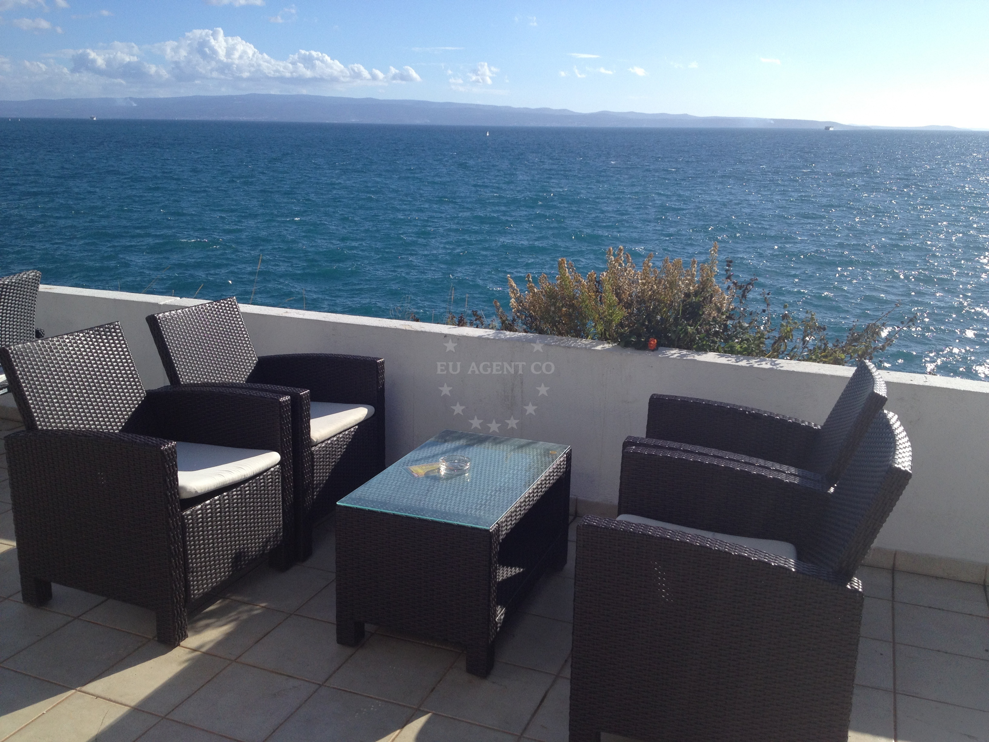 Adriatic-Graso Restaurant overlooking Split's harbor and the Adriatic Sea from Marjan Hill cliffs