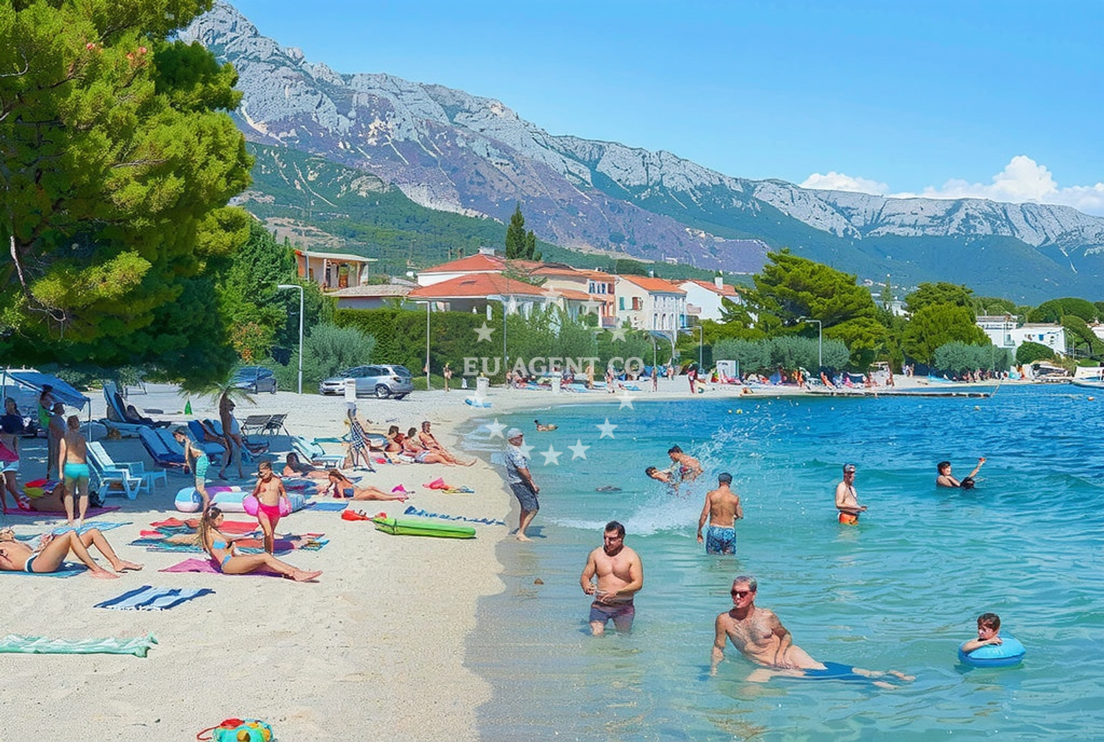 Odmor Restaurant in Split, Central Dalmatia, Croatia, overlooking the Adriatic Sea