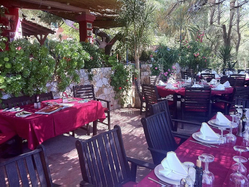 Meneghello Restaurant interior with original paintings