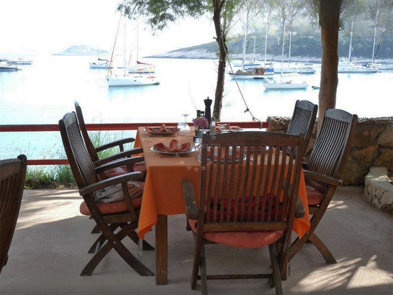 Coastal view near Toto´s restaurant in st klement, Croatia