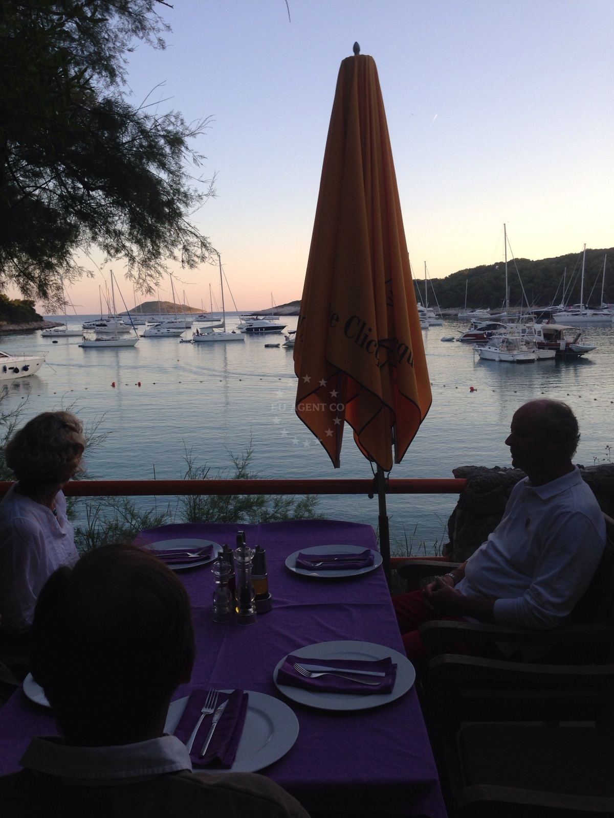 Coastal view near Toto´s restaurant in st klement, Croatia