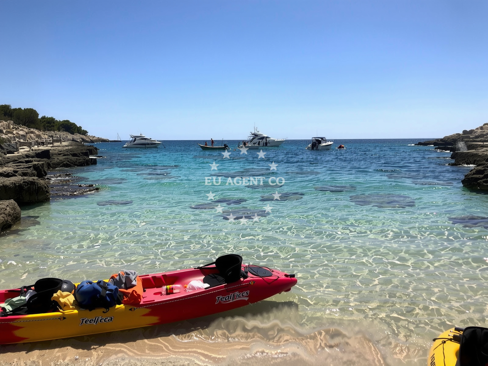 Coastal view near Toto´s restaurant in st klement, Croatia