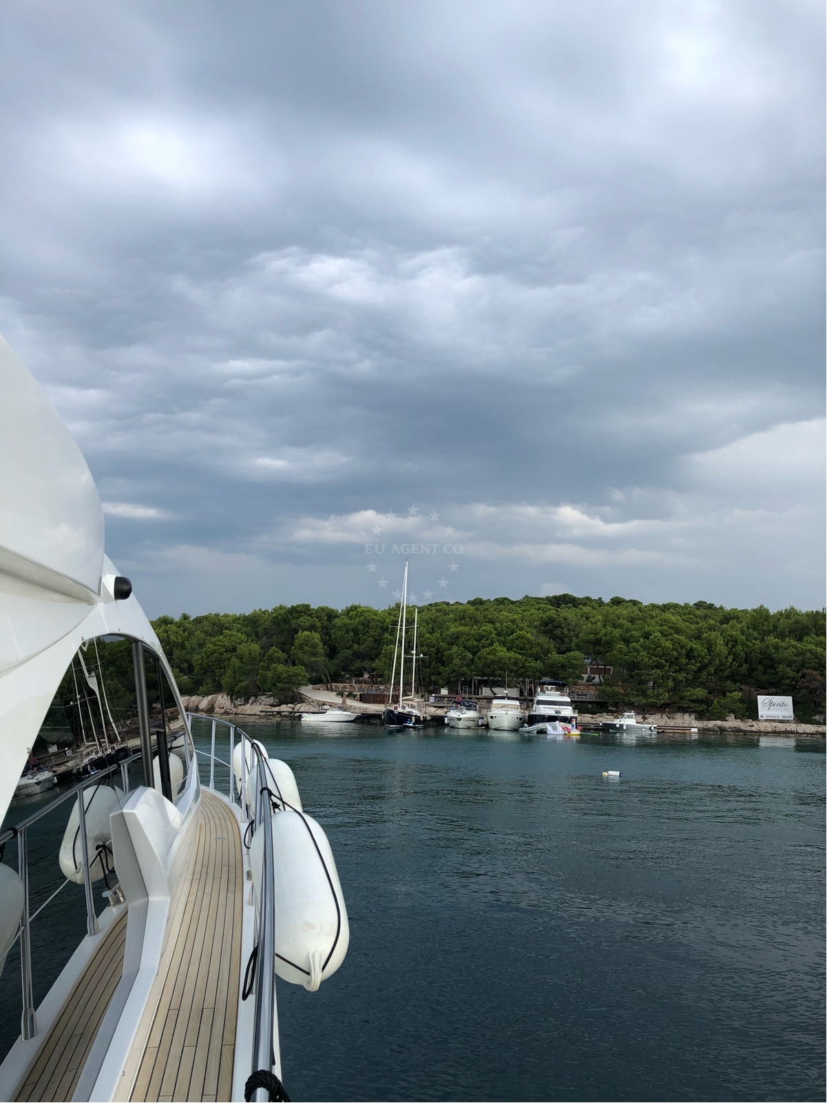 Spirito Summer Place jetty in Tijašćica Bay, Tijat Island