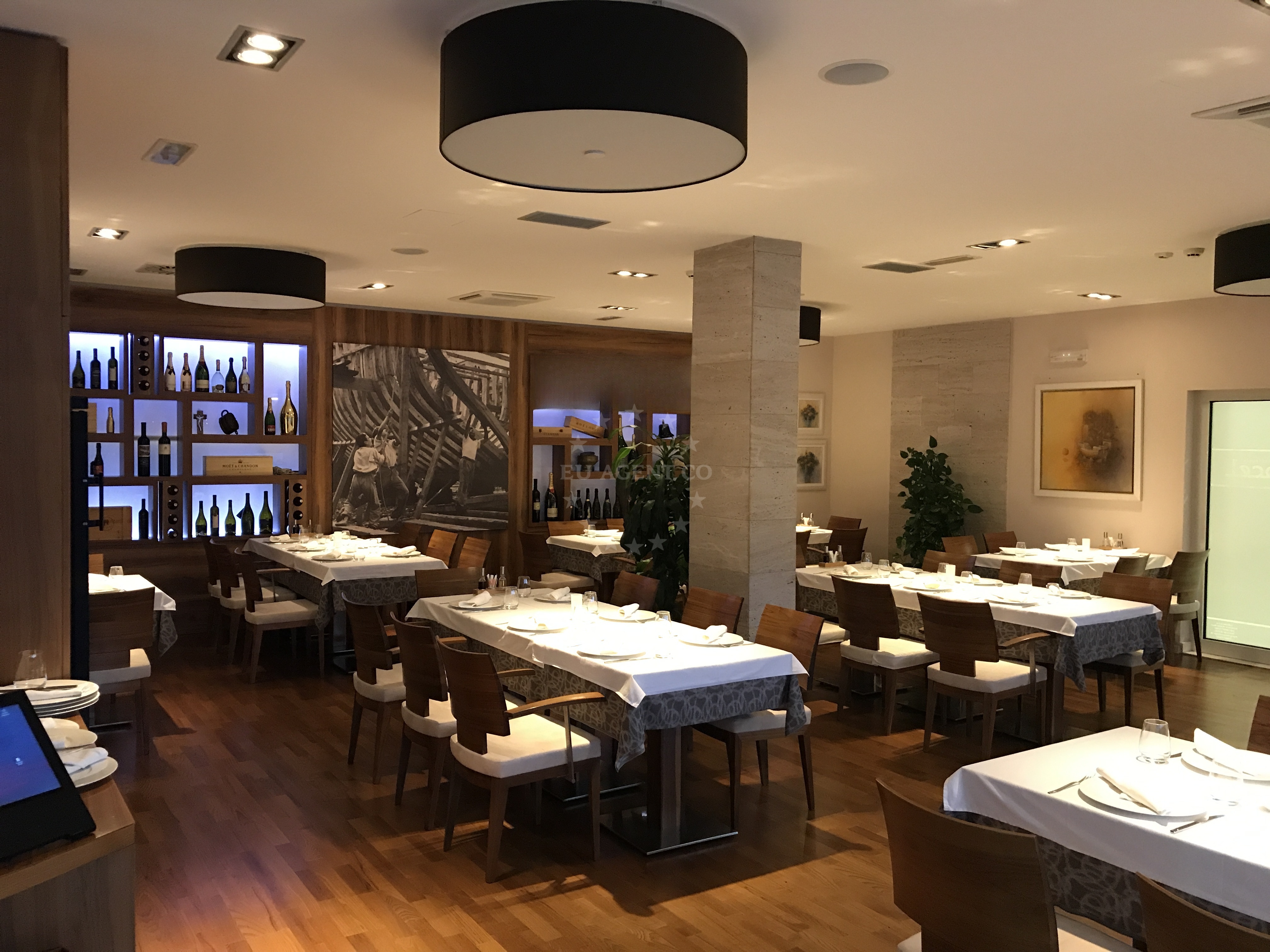 Dining area at Bocel Restaurant overlooking Trogir