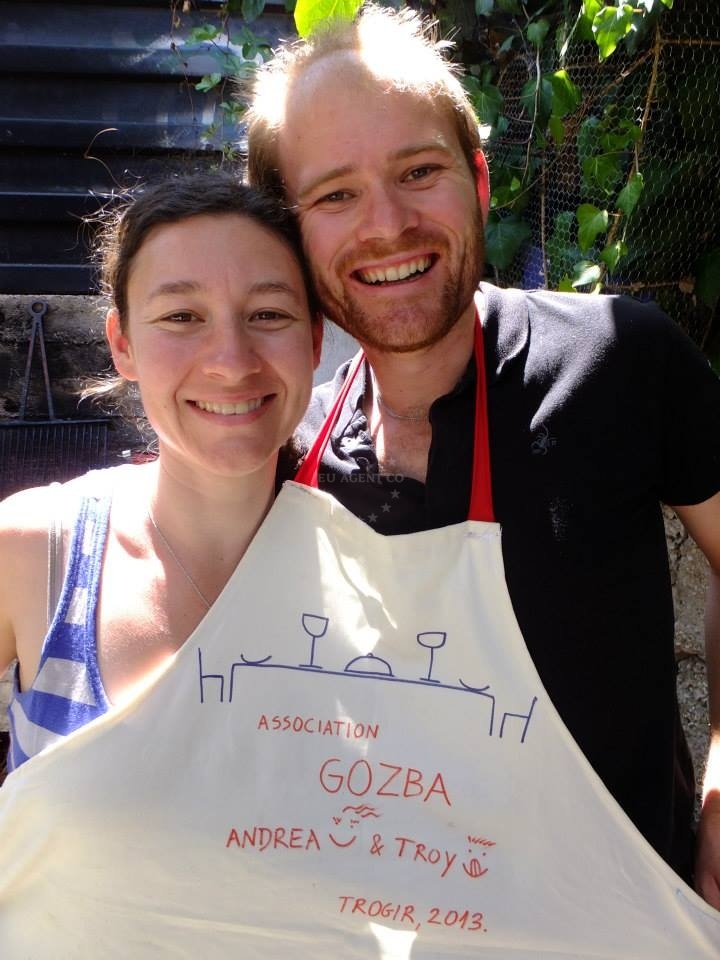 Local market visit during Trogir cooking class
