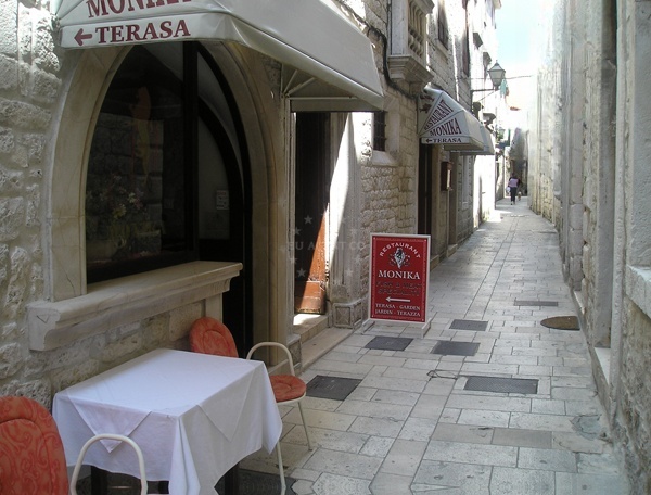 Monika Restaurant interior with traditional Dalmatian decor