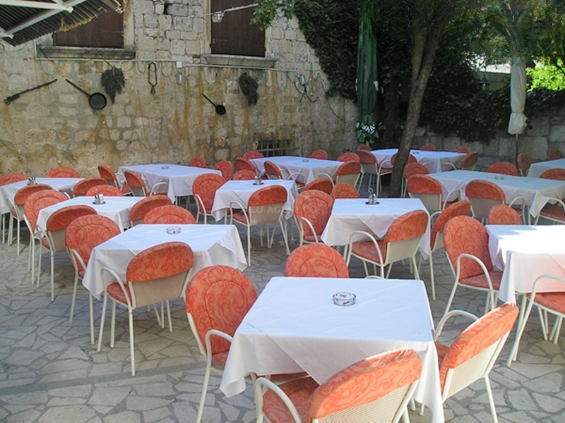 View of Trogir's historic architecture from Monika Restaurant