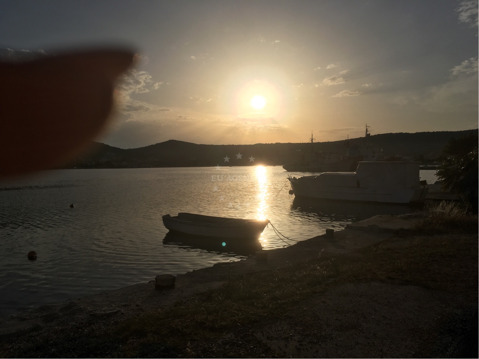 Sunset view from Konoba Vinisce dining area