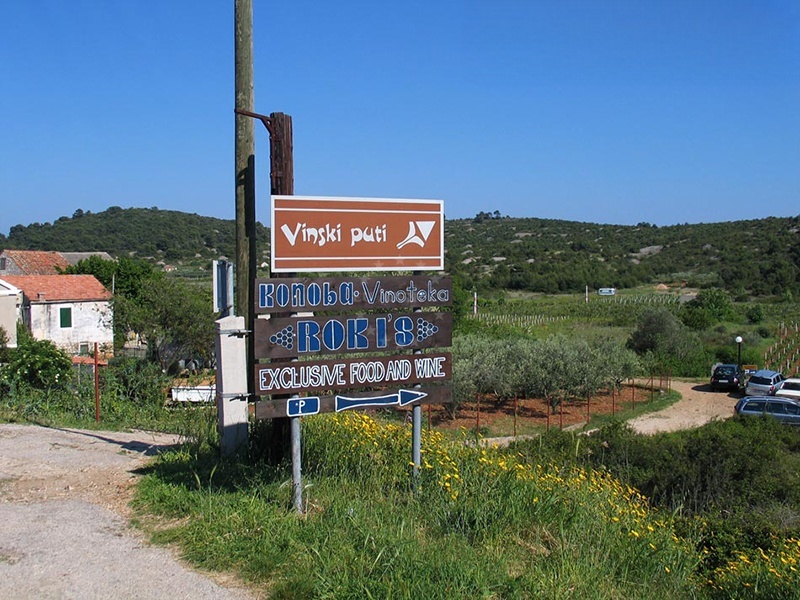 Roki's Restaurant exterior on Vis Island, Central Dalmatia