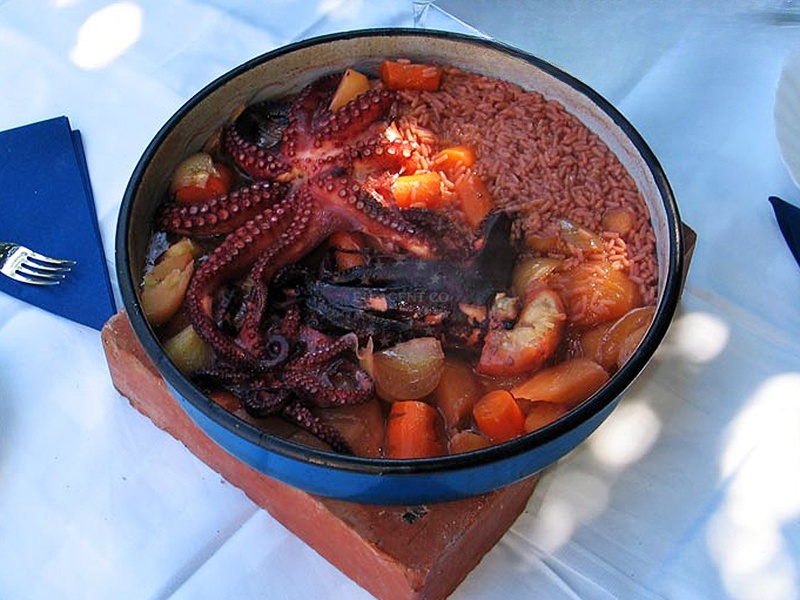 Grilled lamb and seafood dishes on display at Roki's Restaurant