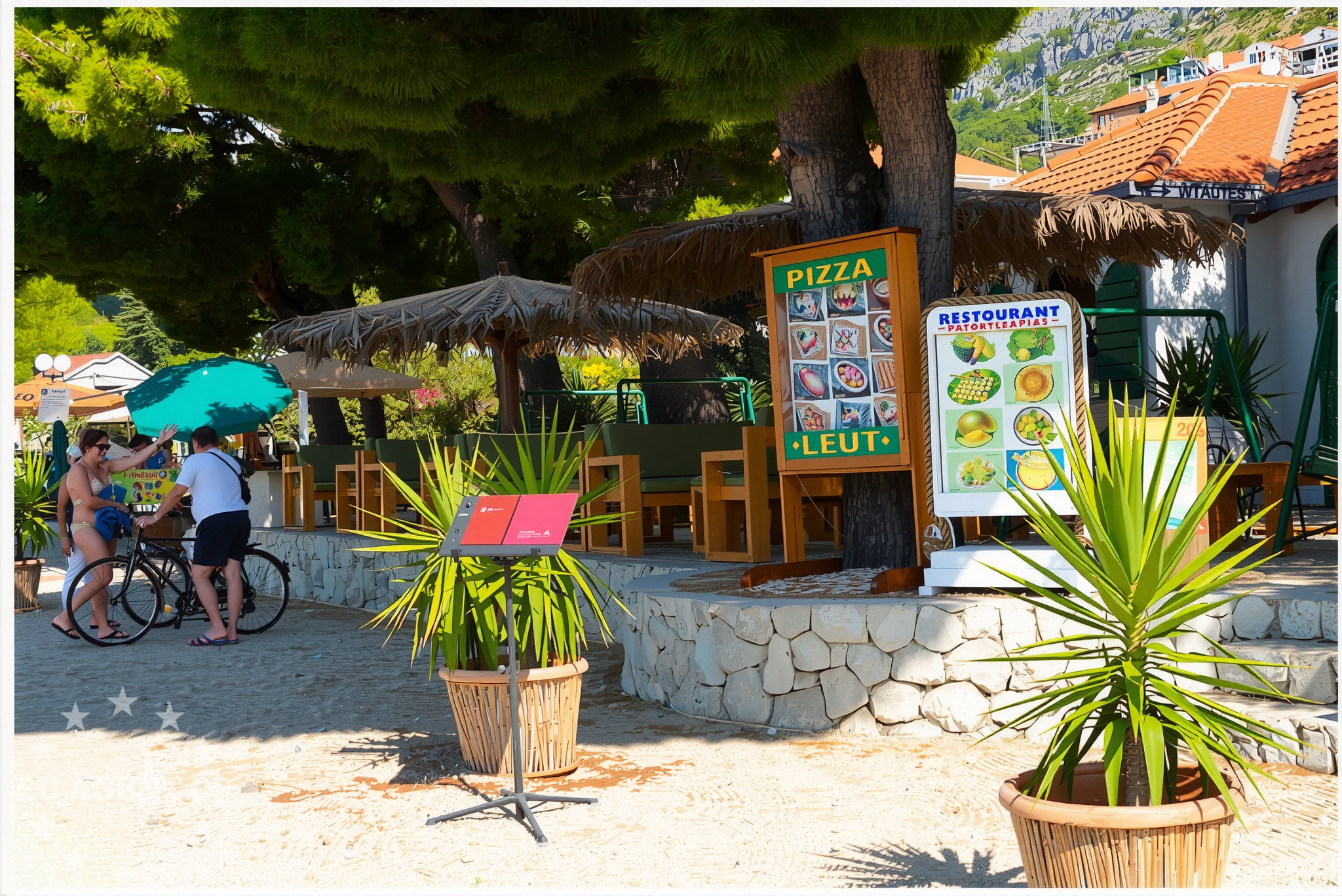 Dining area with panoramic views of Central Dalmatia