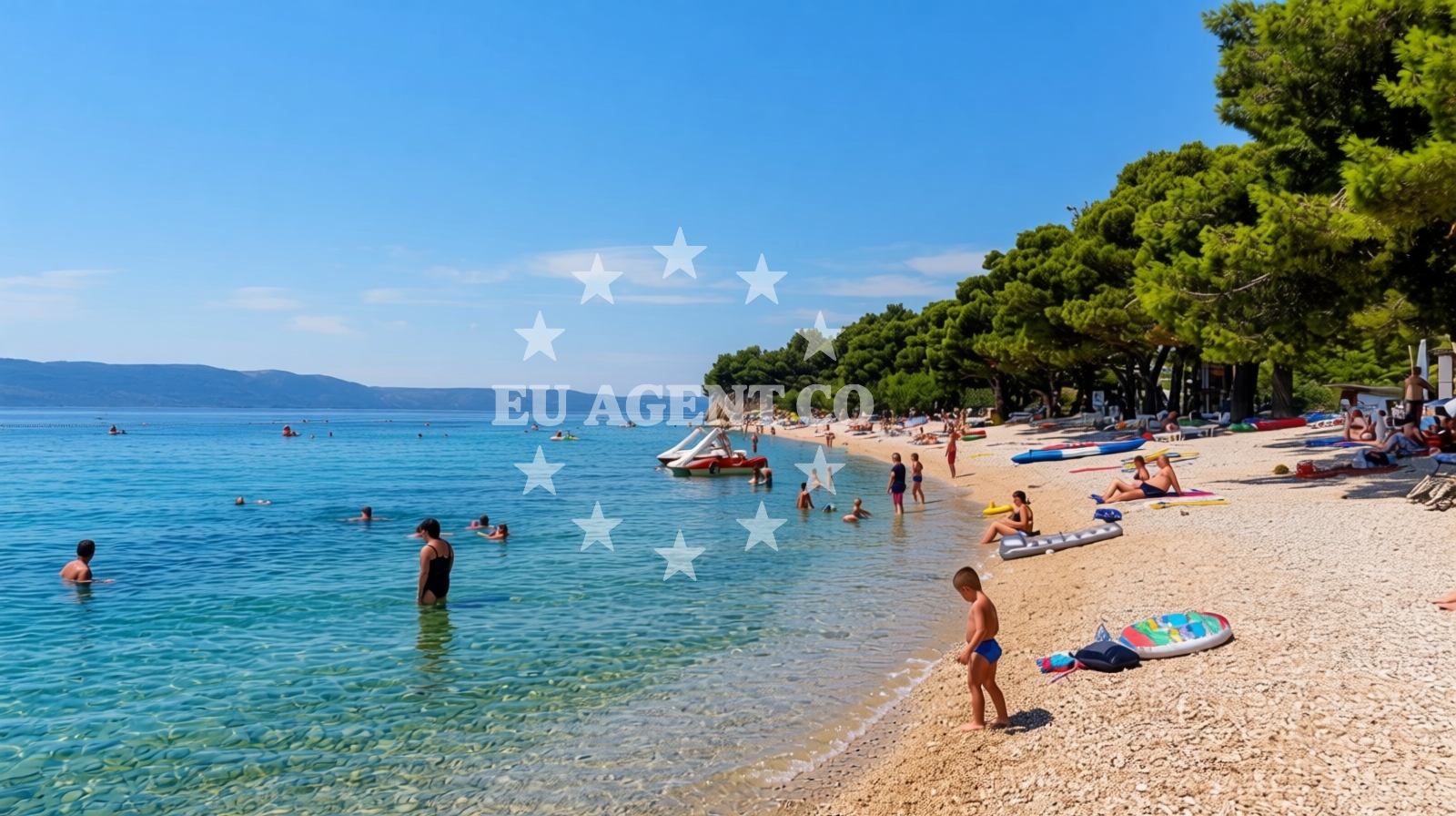 Restaurant in Živogošće Blato with a view of the sea