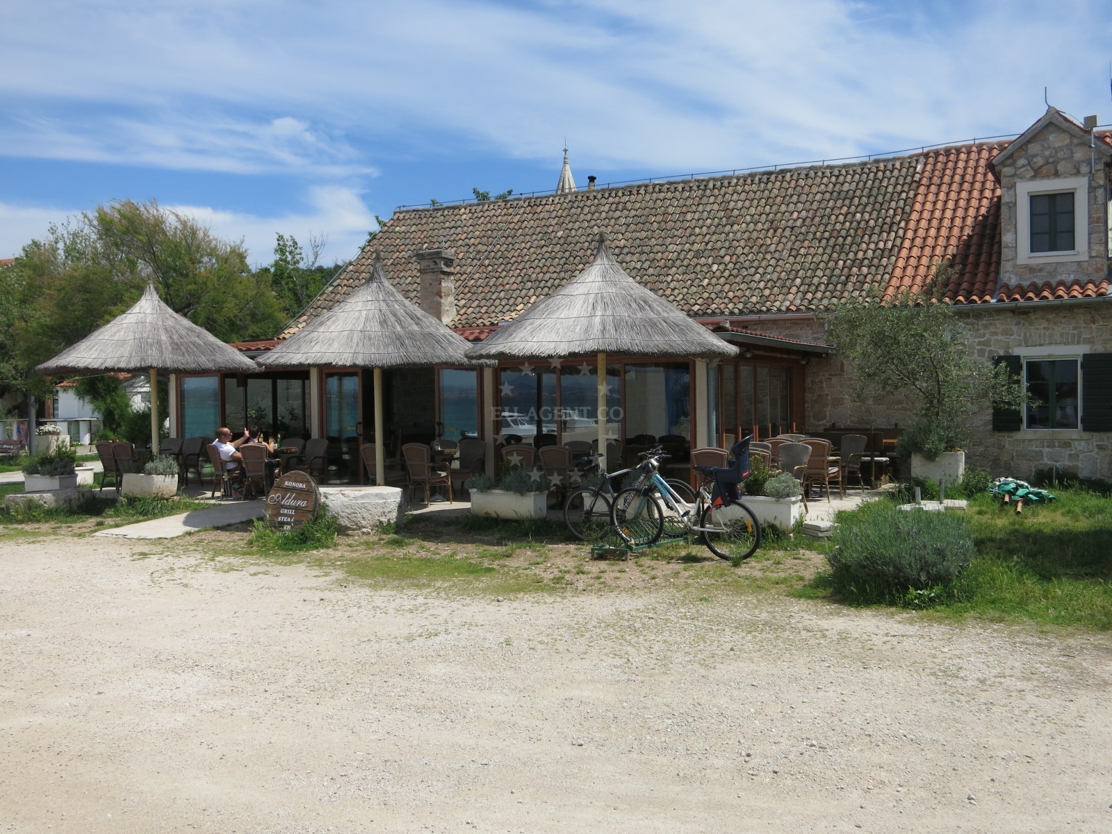 Konoba Aldura restaurant on Zlarin island with Adriatic Sea view