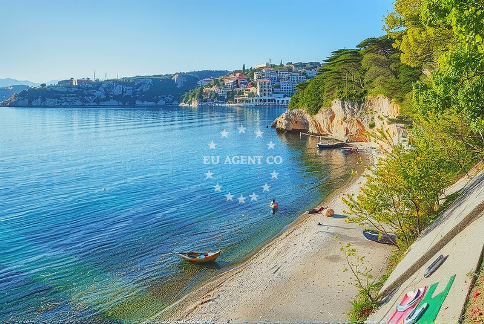 Bakarac beaches near Bujan Restaurant, Istria and Kvarner