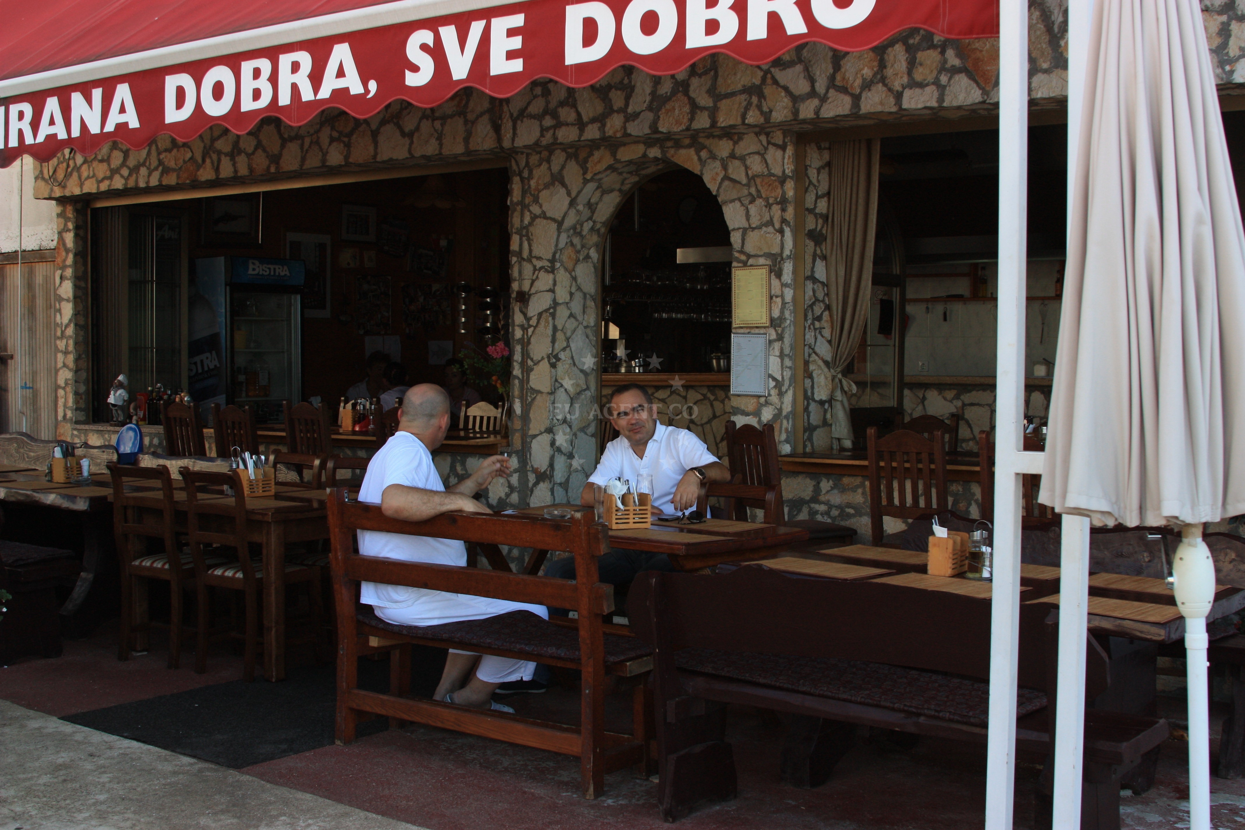 View of Adriatic Sea from Zalogajnica Ani Restaurant, Cervar Porat